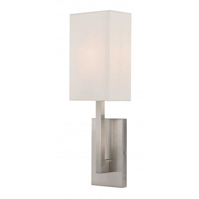 1 Light Brushed Nickel ADA Wall Sconce Wall Sconce Livex
