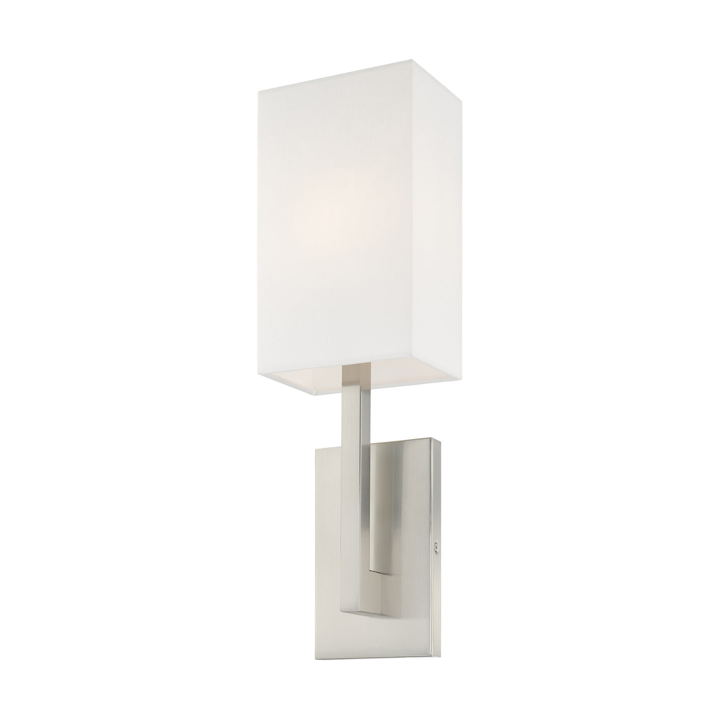 1 Light Brushed Nickel ADA Wall Sconce Wall Sconce Livex