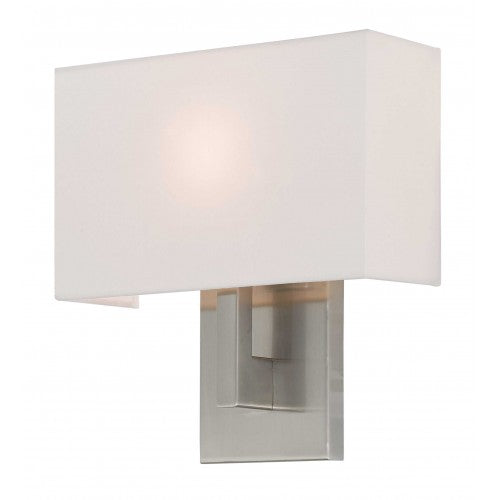 1 Light Brushed Nickel ADA Wall Sconce Wall Sconce Livex