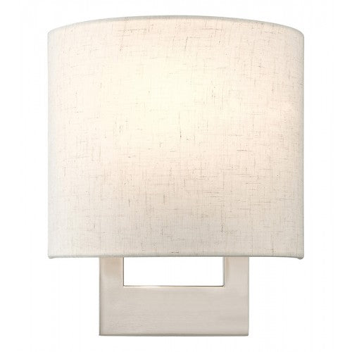 1 Light Brushed Nickel Petite ADA Sconce Wall Sconce Livex