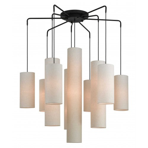 9 Light Bronze Foyer Chandelier Chandelier Livex