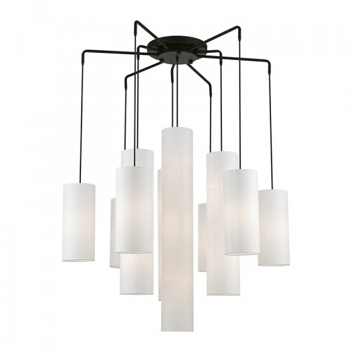 15 Light Black Foyer Chandelier Chandelier Livex