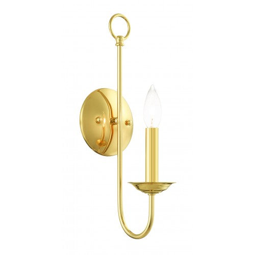 1 Light Polished Brass Wall Sconce Wall Sconce Livex