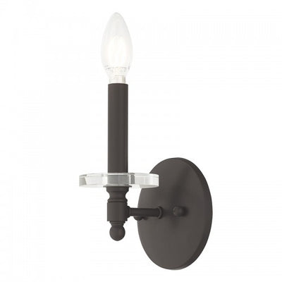 1 Light Bronze Wall Sconce Wall Sconce Livex