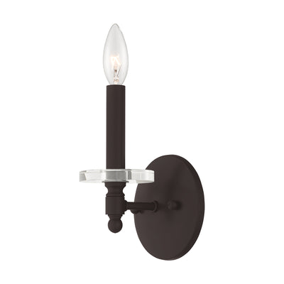 1 Light Bronze Wall Sconce Wall Sconce Livex