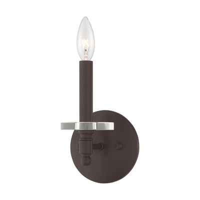 1 Light Bronze Wall Sconce Wall Sconce Livex