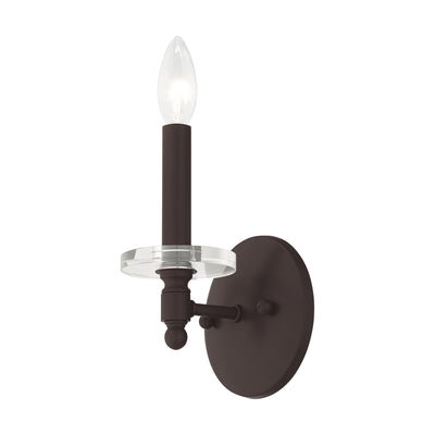 1 Light Bronze Wall Sconce Wall Sconce Livex