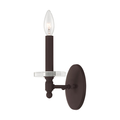 1 Light Bronze Wall Sconce Wall Sconce Livex