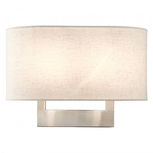 2 Light Brushed Nickel Medium ADA Sconce Wall Sconce Livex