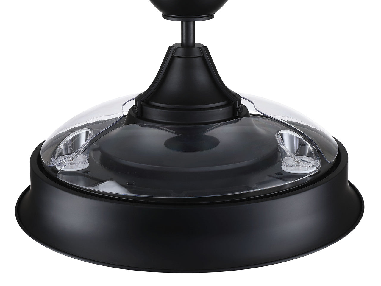 42" Union in Flat Black w/ Clear Acrylic Blades