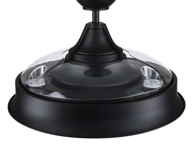 42" Union in Flat Black w/ Clear Acrylic Blades