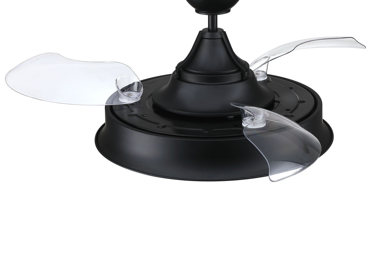 42" Union in Flat Black w/ Clear Acrylic Blades