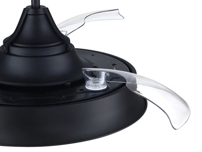 42" Union in Flat Black w/ Clear Acrylic Blades