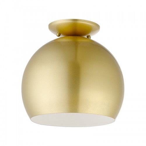 1 Light Soft Gold Semi-Flush Mount Semi Flush Livex