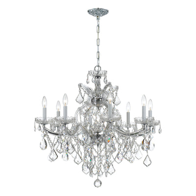 Maria Theresa 9 Light Swarovski Strass Crystal Polished Chrome Chandelier Chandelier Crystorama