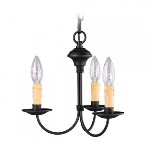 3 Light Black Chandelier Chandelier Livex