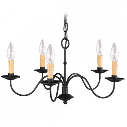 5 Light Black Chandelier Chandelier Livex