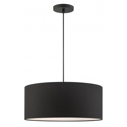 3 Light Black Pendant Pendant Livex