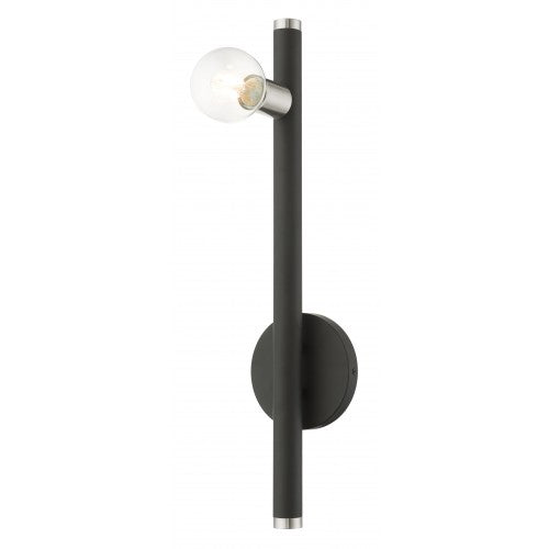 1 Light Black Wall Sconce Wall Sconce Livex