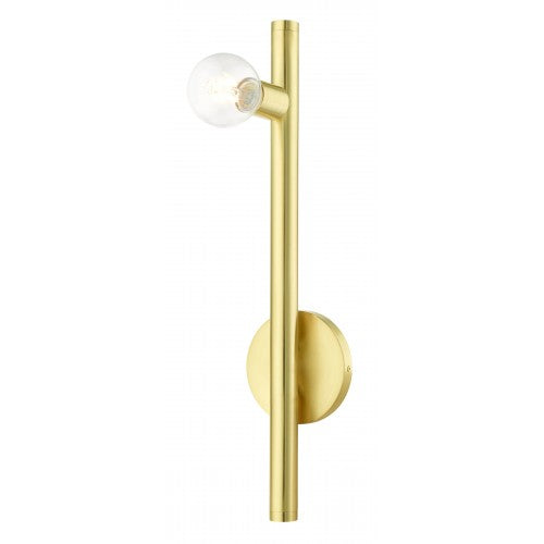 1 Light Satin Brass Wall Sconce Wall Sconce Livex