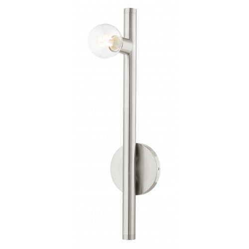 1 Light Brushed Nickel Wall Sconce Wall Sconce Livex