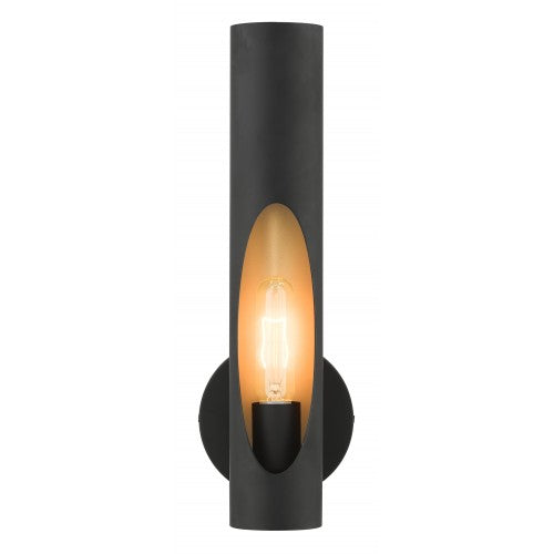 1 Light Black ADA Single Sconce Wall Sconce Livex