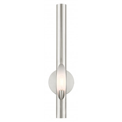 1 Light Brushed Nickel ADA Single Sconce Wall Sconce Livex