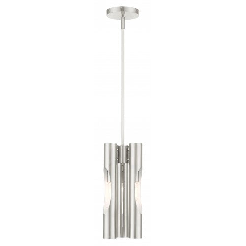 3 Light Brushed Nickel Pendant Chandelier Chandelier Livex