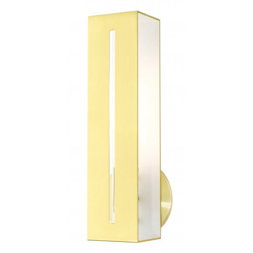 1 Light Satin Brass ADA Single Sconce Wall Sconce Livex