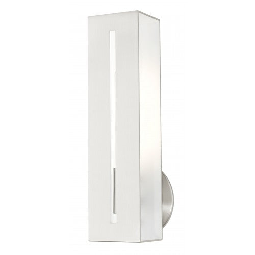 1 Light Brushed Nickel ADA Single Sconce Wall Sconce Livex