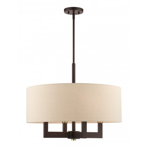 4 Light Bronze Chandelier Chandelier Livex