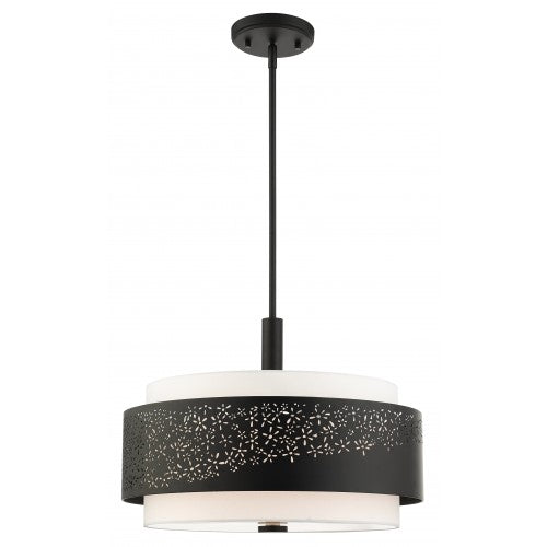 4 Light Black Chandelier Chandelier Livex