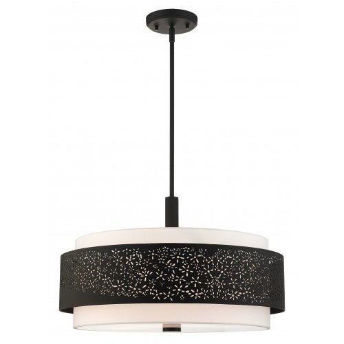 5 Light Black Chandelier Chandelier Livex