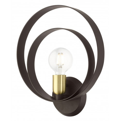 1 Light Bronze ADA Single Sconce Wall Sconce Livex