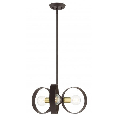 3 Light Bronze Chandelier Chandelier Livex