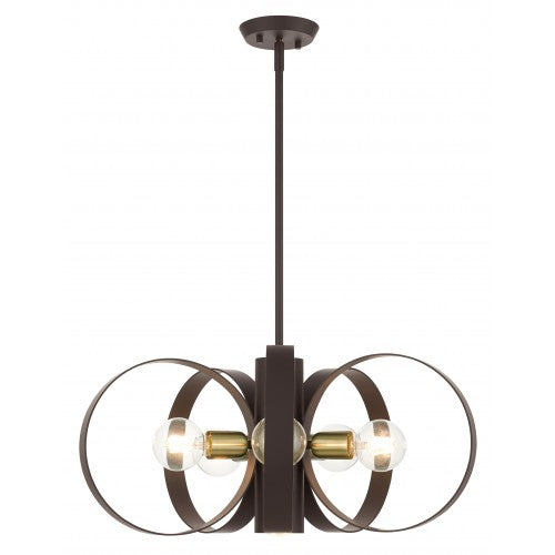 6 Light Bronze Chandelier Chandelier Livex