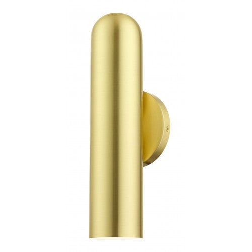 1 Light Satin Brass ADA Single Sconce Wall Sconce Livex