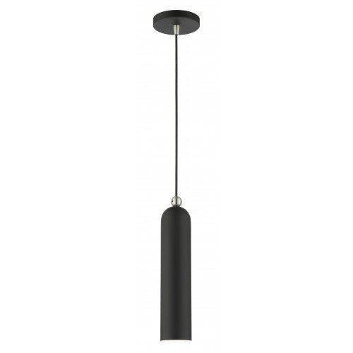 1 Light Black Pendant Pendant Livex