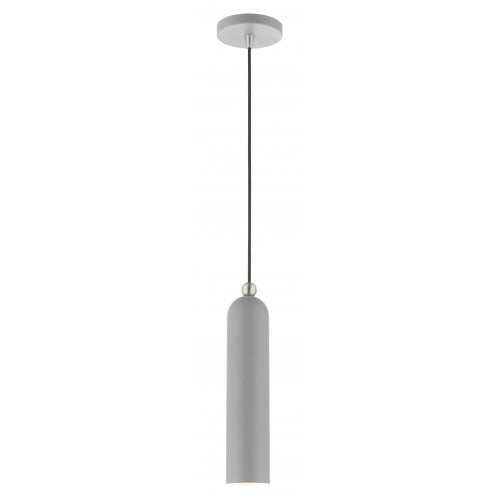 1 Light Nordic Gray Pendant Pendant Livex