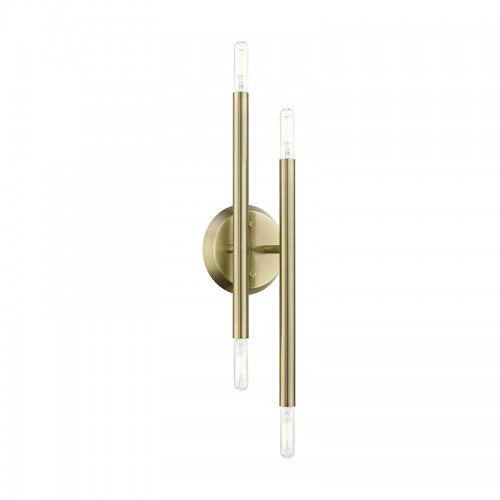 4 Light Antique Brass ADA Sconce Wall Sconce Livex