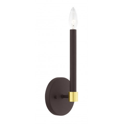 1 Light Bronze Wall Sconce Wall Sconce Livex