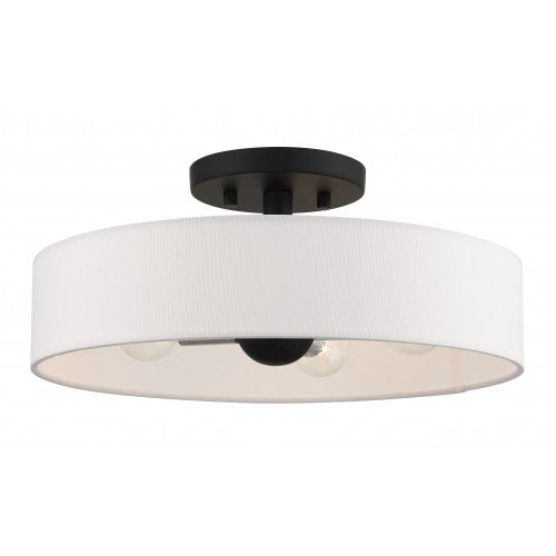 4 Light Black Semi Flush Mount Semi Flush Livex