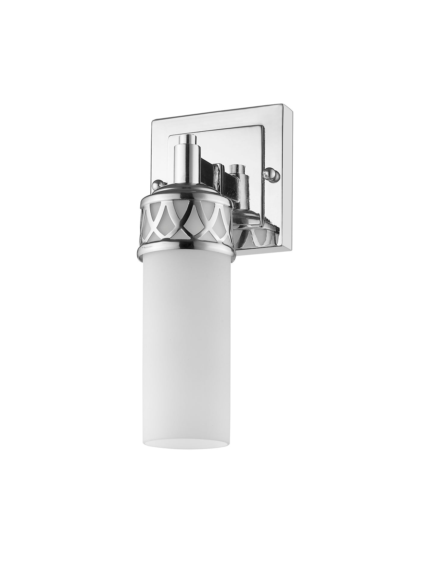 1 Light Polished Chrome Bath Wall Sconce Livex