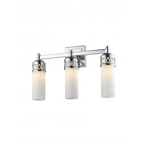 3 Light Polished Chrome Bath Wall Sconce Livex