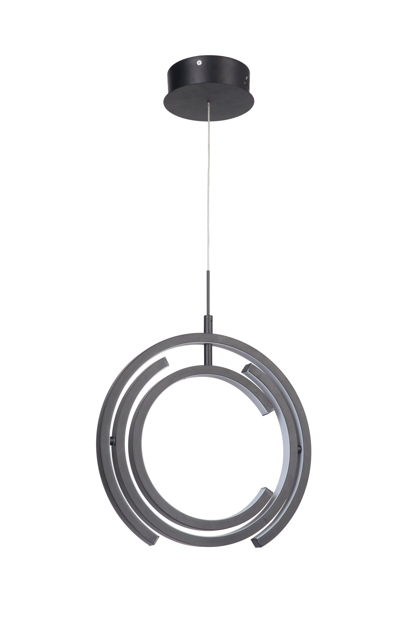 Dolby 1 Light LED Pendant in Matte Black Pendant Craftmade