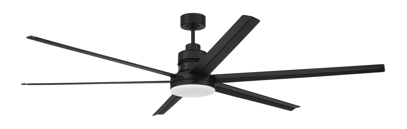 72" Mondo Indoor/Outdoor (Damp) in Flat Black w/ Flat Black Blades Ceiling Fan CRAFTMADE