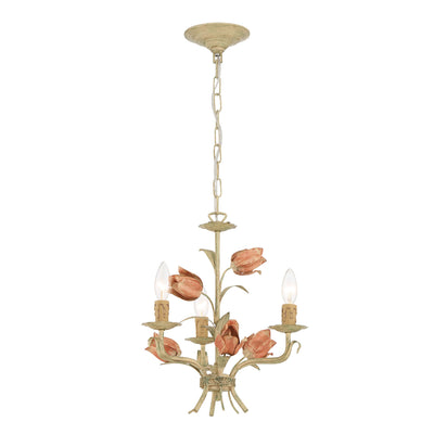 Southport 3 Light Sage Rose Mini Chandelier Chandelier Crystorama