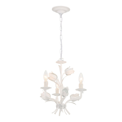 Southport 3 Light Wet White Mini Chandelier Chandelier Crystorama