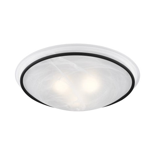 3 Light Black Ceiling Mount Semi Flush Livex