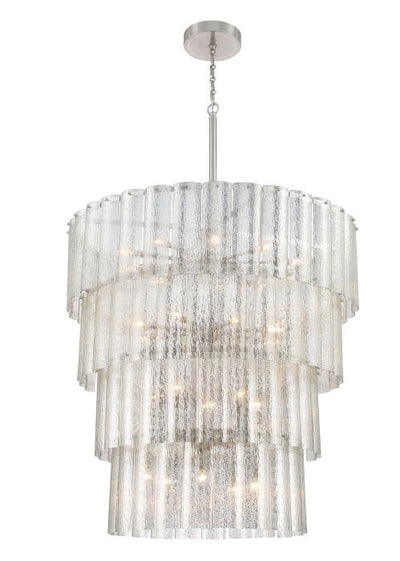 Museo 28 Light Chandelier in Brushed Polished Nickel Chandelier Craftmade